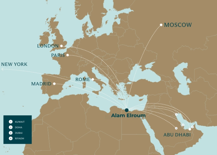 موقع مشروع علم الروم من خريط العالم